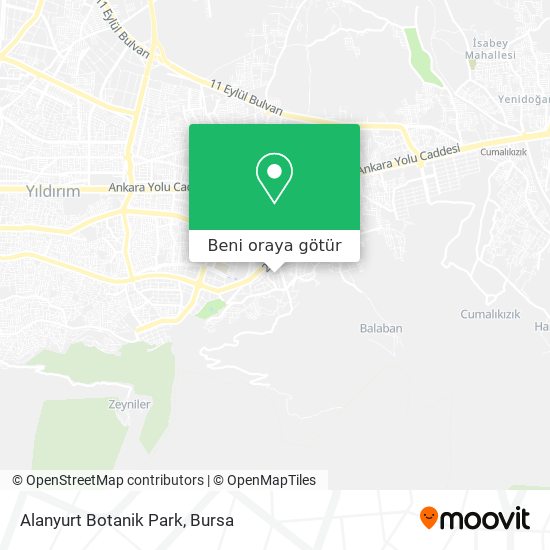 Alanyurt Botanik Park harita