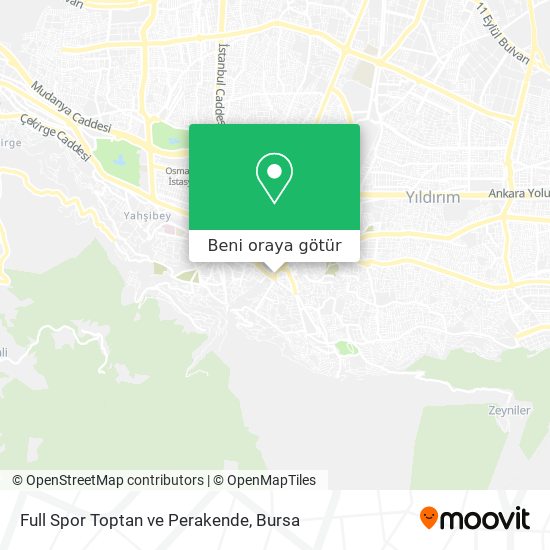 Full Spor Toptan ve Perakende harita