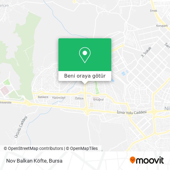 Nov Balkan Köfte harita