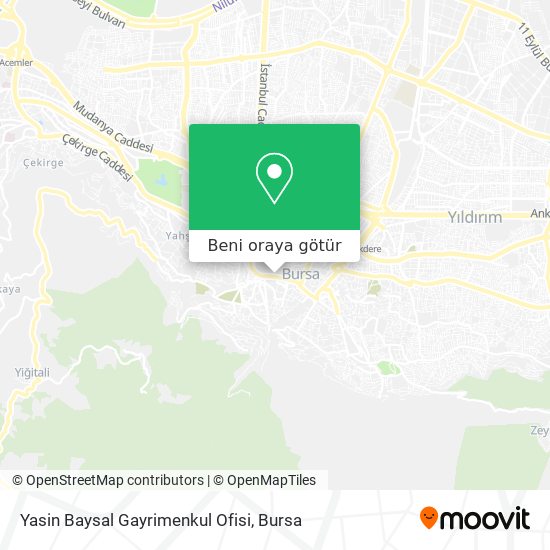 Yasin Baysal Gayrimenkul Ofisi harita