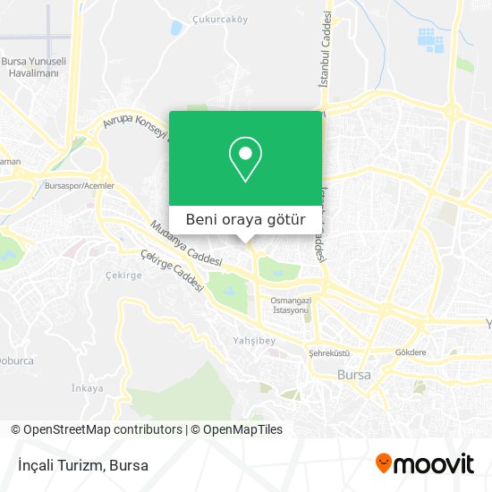 İnçali Turizm harita