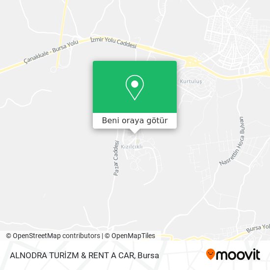 ALNODRA TURİZM & RENT A CAR harita