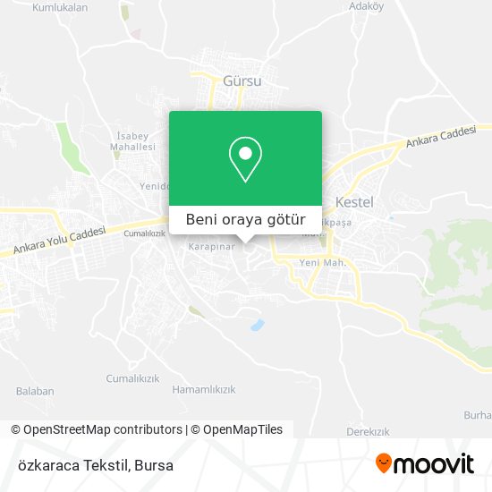 özkaraca Tekstil harita