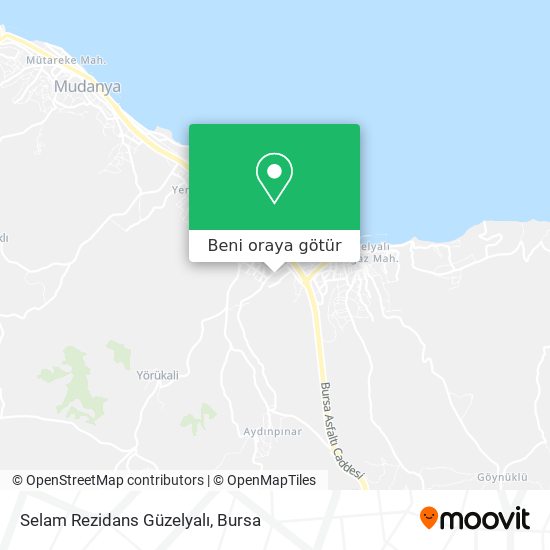 Selam Rezidans Güzelyalı harita
