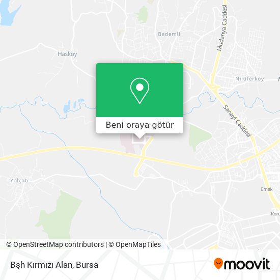 Bşh Kırmızı Alan harita