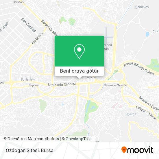 Özdogan Sitesi harita