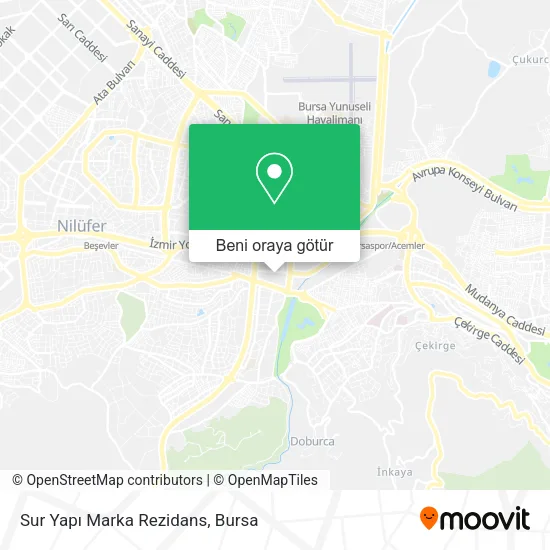 Sur Yapı Marka Rezidans harita