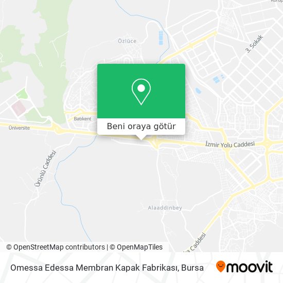 Omessa Edessa Membran Kapak Fabrikası harita