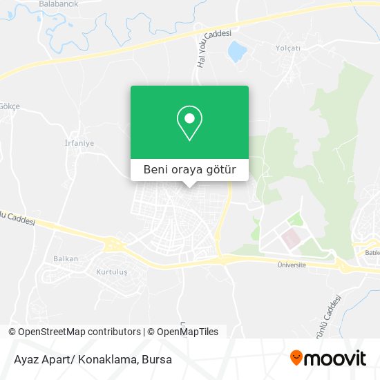 Ayaz Apart/ Konaklama harita