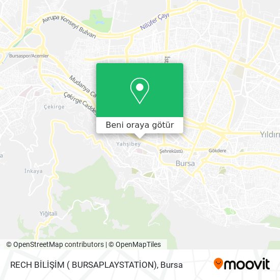 RECH BİLİŞİM ( BURSAPLAYSTATİON) harita
