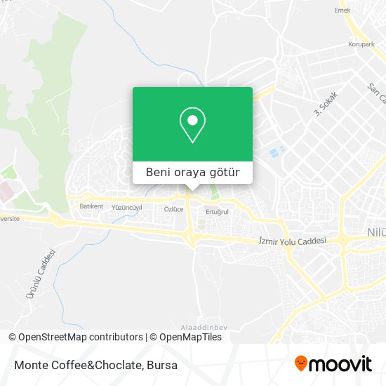 Monte Coffee&Choclate harita