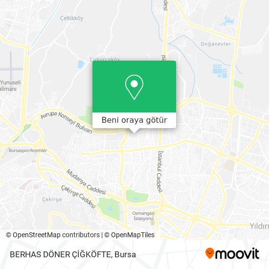 BERHAS DÖNER ÇİĞKÖFTE harita