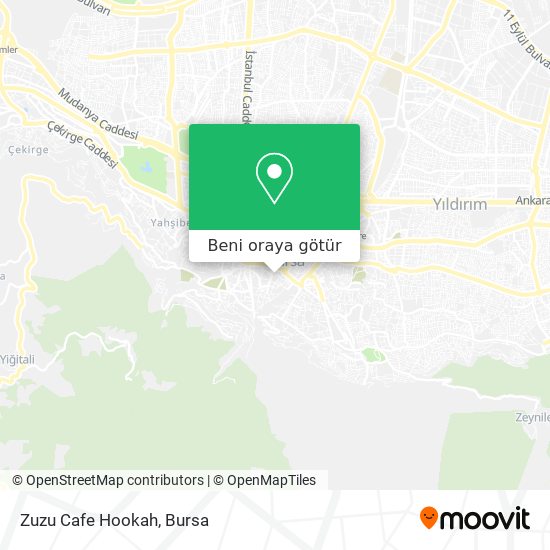 Zuzu Cafe Hookah harita