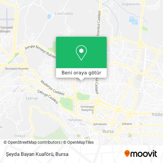 Şeyda Bayan Kuaförü harita