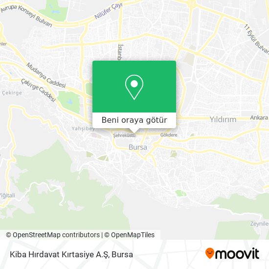 Kiba Hırdavat Kırtasiye A.Ş harita