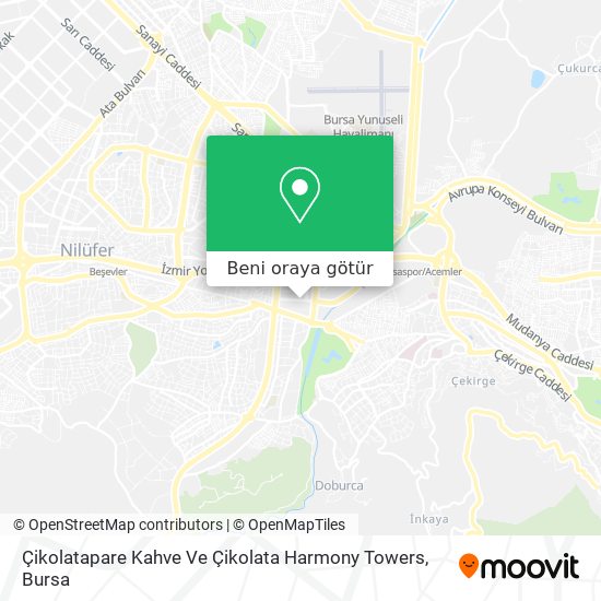 Çikolatapare Kahve Ve Çikolata Harmony Towers harita
