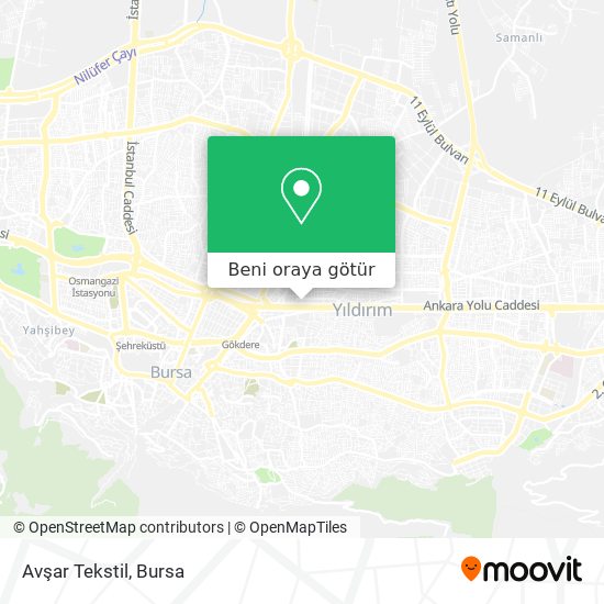 Avşar Tekstil harita