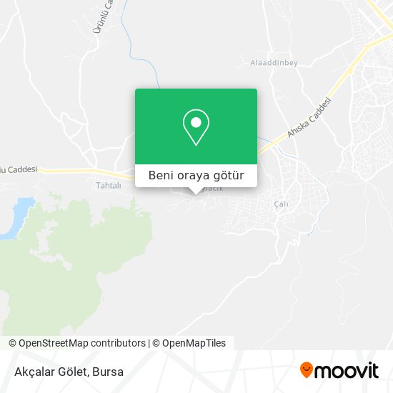 Akçalar Gölet harita