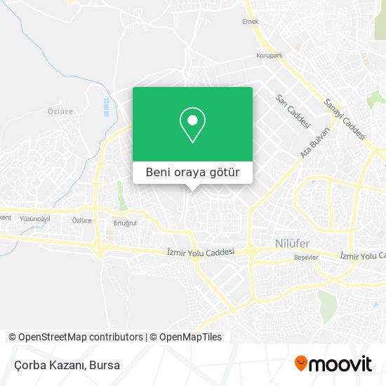 Çorba Kazanı harita