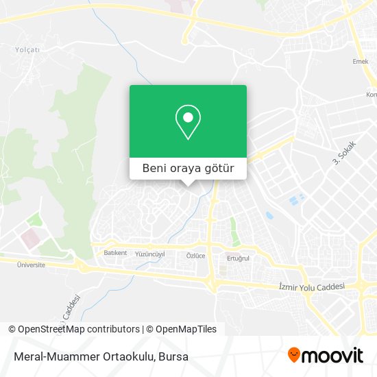 Meral-Muammer Ortaokulu harita