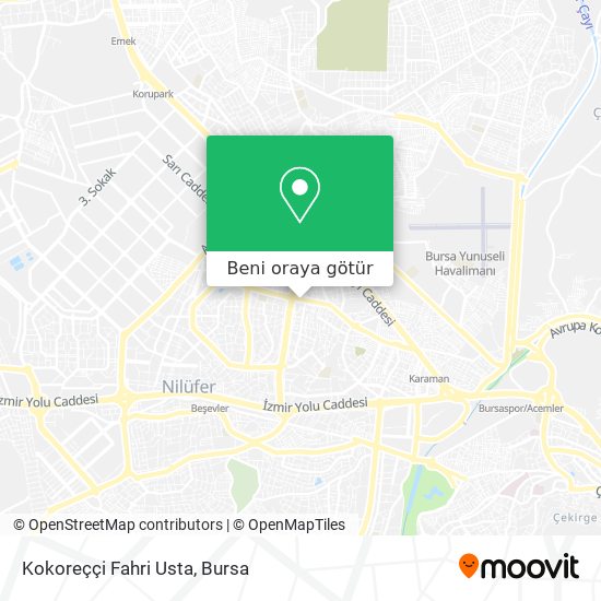 Kokoreççi Fahri Usta harita