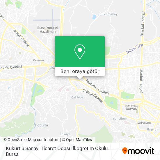 Kükürtlü Sanayi Ticaret Odası İlköğretim Okulu harita