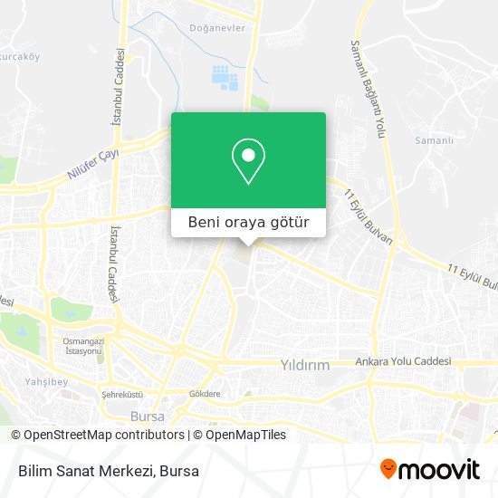 Bilim Sanat Merkezi harita