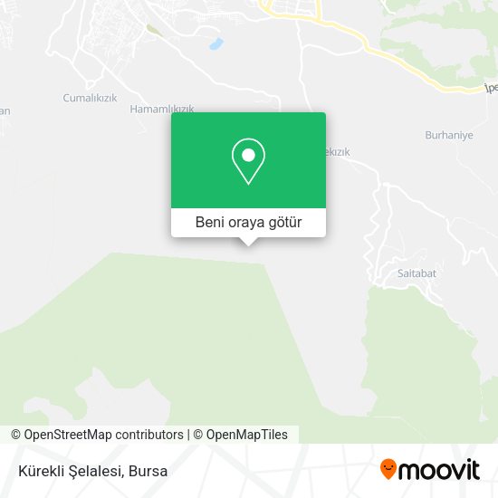 Kürekli Şelalesi harita