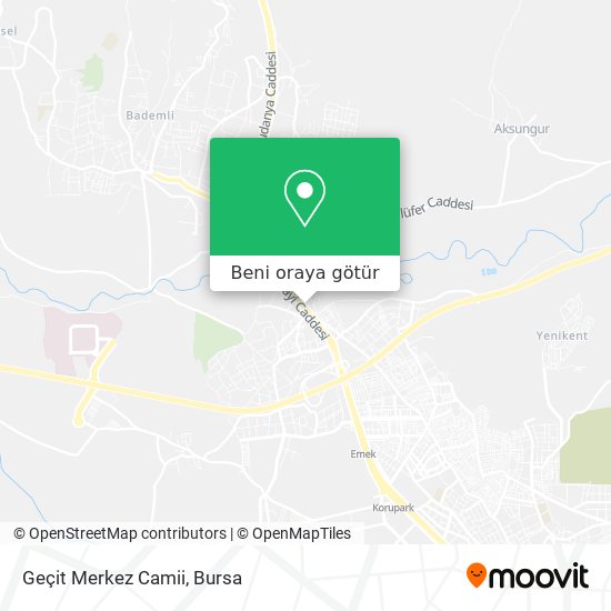 Geçit Merkez Camii harita