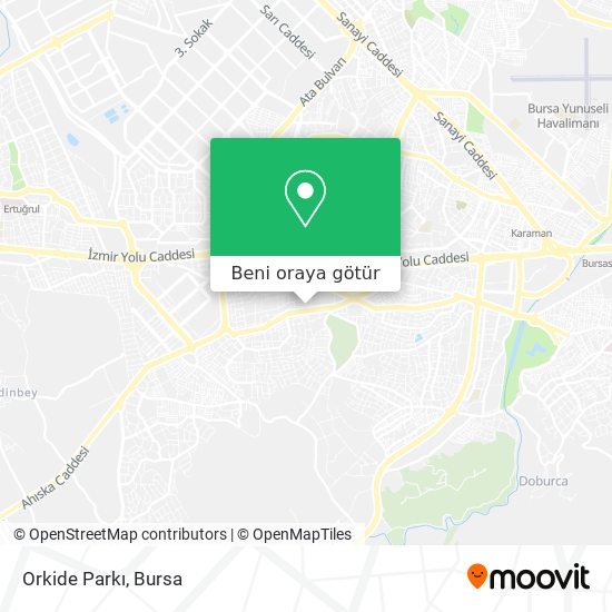 Orkide Parkı harita