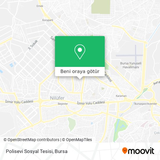 Polisevi Sosyal Tesisi harita