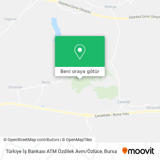 Türkiye İş Bankası ATM Özdilek Avm / Özlüce harita