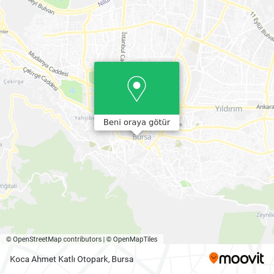 Koca Ahmet Katlı Otopark harita