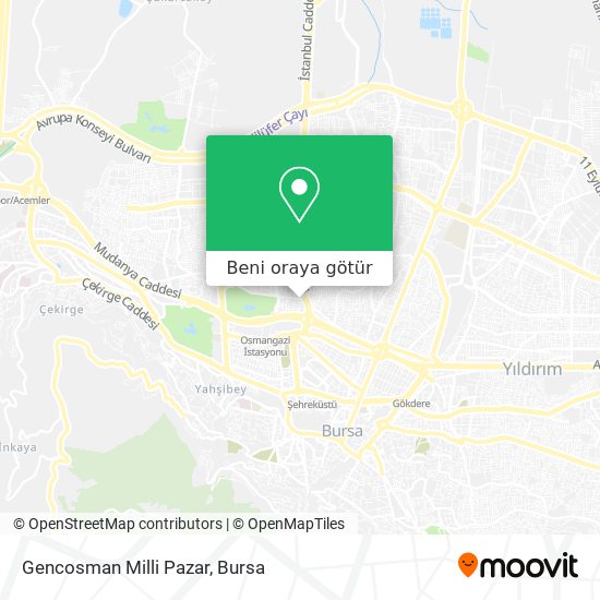 Gencosman Milli Pazar harita