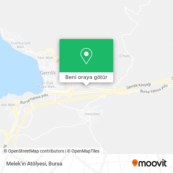 Melek'in Atölyesi harita
