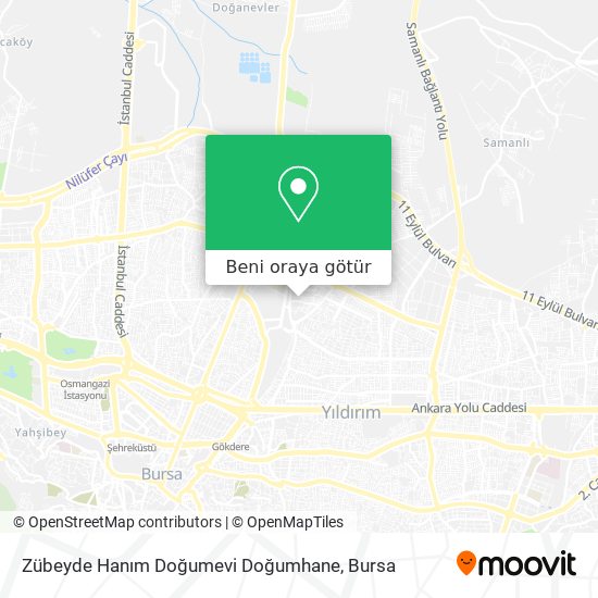 Zübeyde Hanım Doğumevi Doğumhane harita
