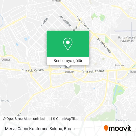 Merve Camii Konferans Salonu harita
