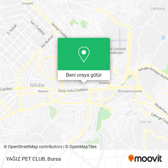 YAĞIZ PET CLUB harita