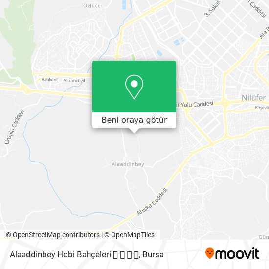 Alaaddinbey Hobi Bahçeleri 🎾 🏀 🏡 🌲 harita