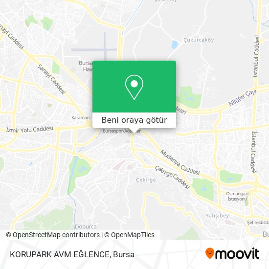 KORUPARK AVM EĞLENCE harita