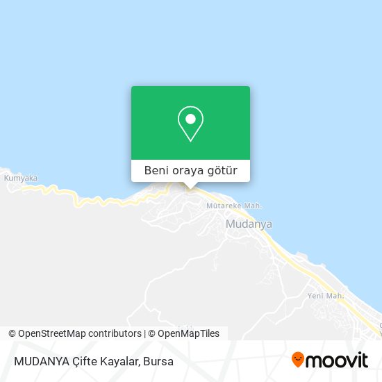 MUDANYA Çifte Kayalar harita