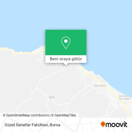 Güzel Sanatlar Fakültesi harita