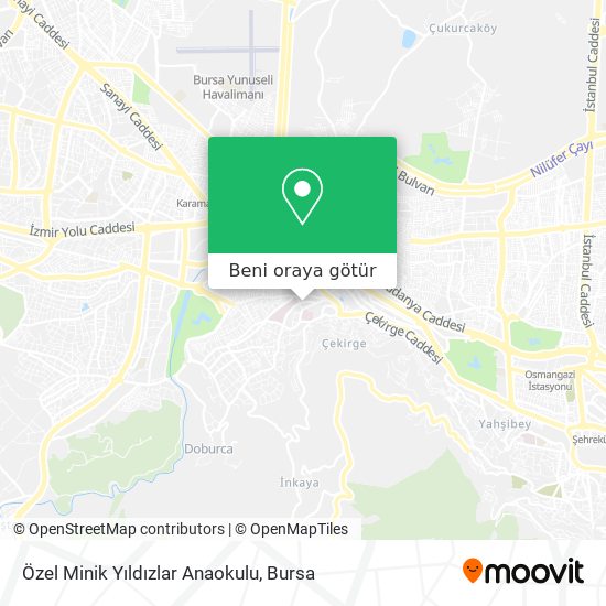 Özel Minik Yıldızlar Anaokulu harita
