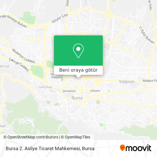 Bursa 2. Asliye Ticaret Mahkemesi harita