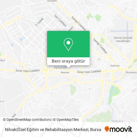 Nilvak|Özel Eğitim ve Rehabilitasyon Merkezi harita