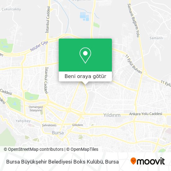 Bursa Büyükşehir Belediyesi Boks Kulübü harita