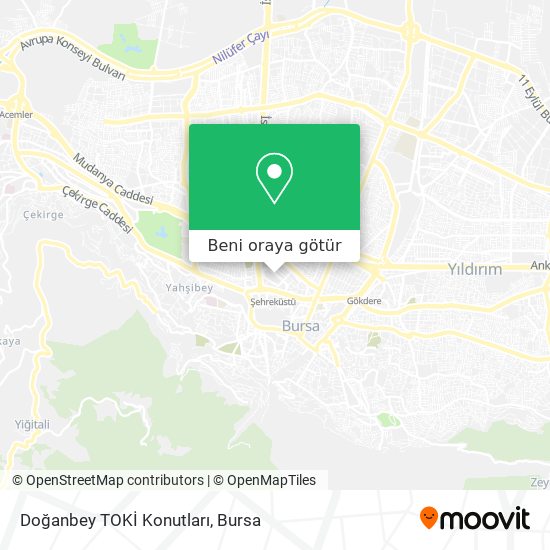 Doğanbey TOKİ Konutları harita