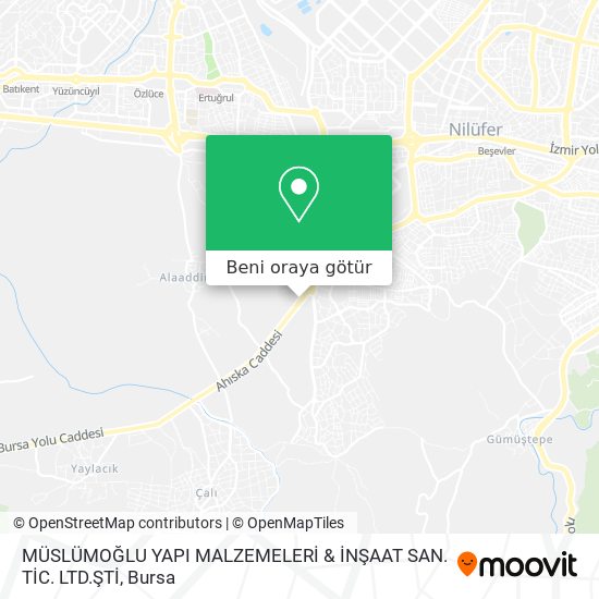 MÜSLÜMOĞLU YAPI MALZEMELERİ & İNŞAAT SAN. TİC. LTD.ŞTİ harita