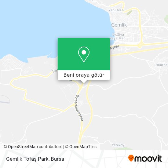 Gemlik Tofaş Park harita