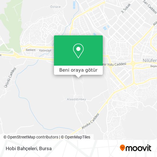 Hobi Bahçeleri harita